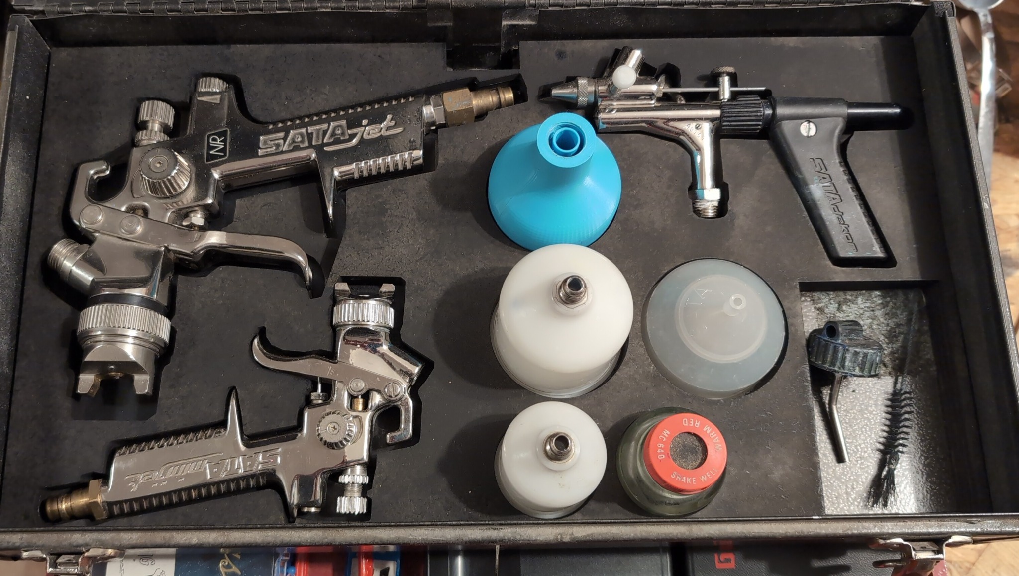 Airbrush organizer made using ShapeScan (community project)